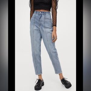 H&M Loose Fit High Rise Mom Jeans